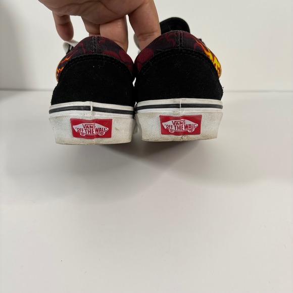 Vans Samurai Rising Old Skool Skate Shoes Flame Skull - Boys size 4.5 - Picture 4 of 13